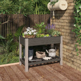 Jardinière VidaXL surélevée avec étagère 100x50x75 cm hkc