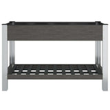 Vidaxx jardinière surélevée avec étagère 120x50x75 cm hkc gris