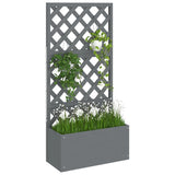 Jardinière VidaXL avec treillis 65x33x135 cm hkc