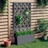 Jardinière VidaXL avec treillis 65x33x135 cm hkc