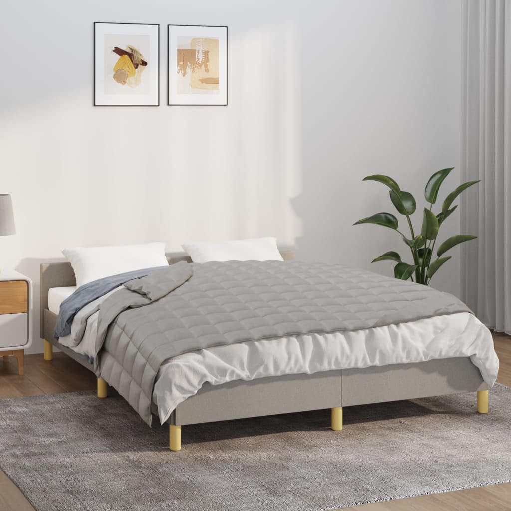 Vidaxx couverture lestée 137x200 cm 10 kg tissu gris