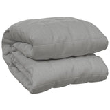 VIDAXL Coperta debole 140x200 cm 10 kg di tessuto grigio