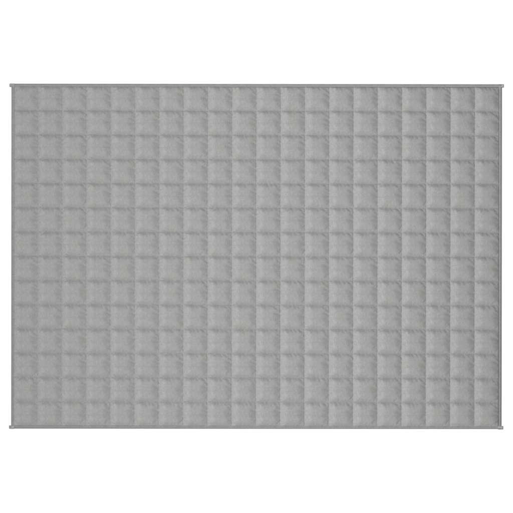 Vidaxx couverture lestée 140x200 cm 10 kg tissu gris