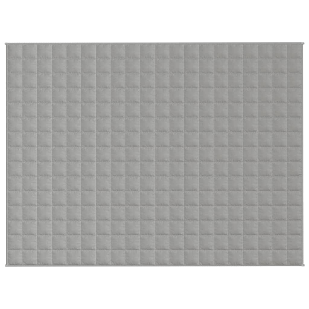Vidaxx couverture lestée 152x203 cm 7 kg tissu gris