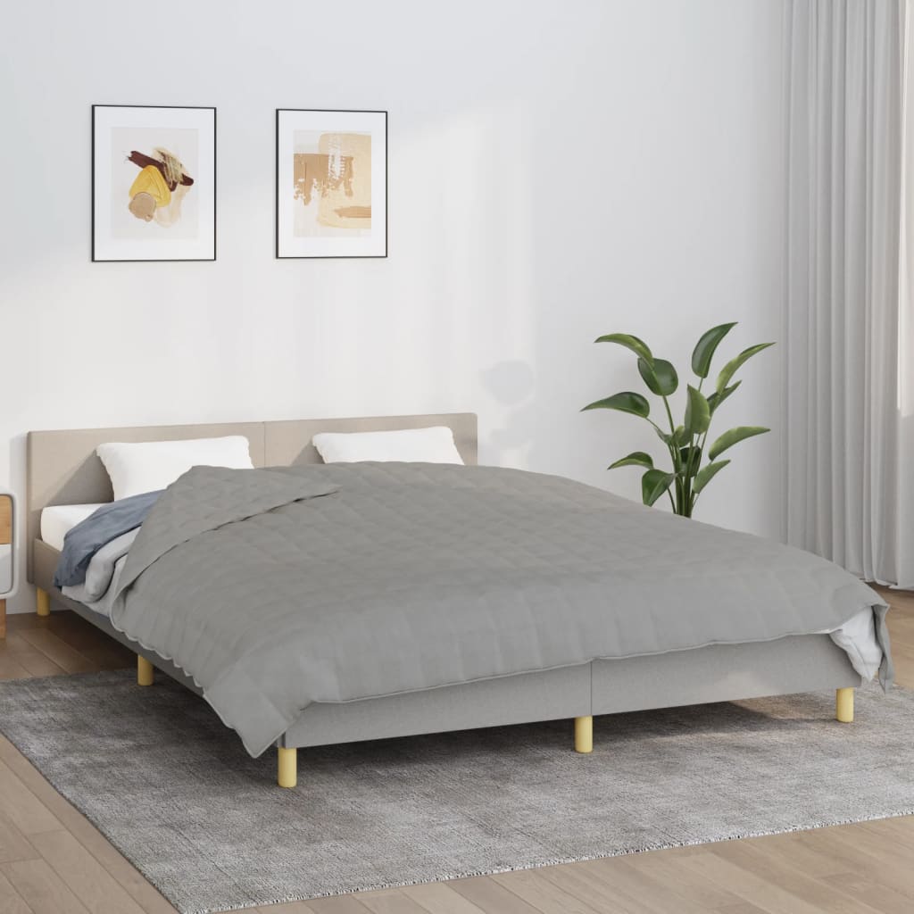 Vidaxx couverture lestée 200x220 cm 9 kg tissu gris
