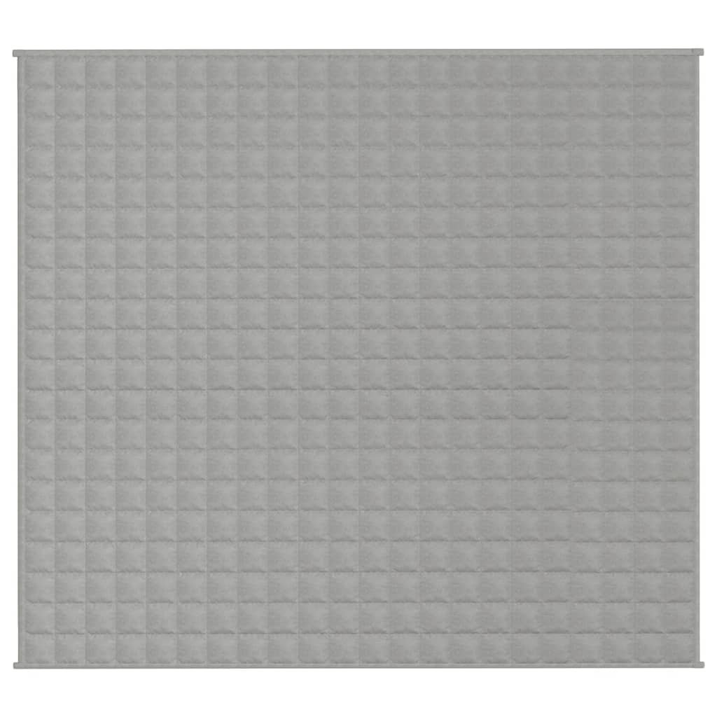 Vidaxx couverture lestée 200x230 cm 9 kg tissu gris