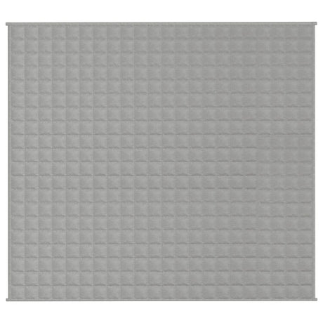 Vidaxx couverture lestée 200x230 cm 9 kg tissu gris