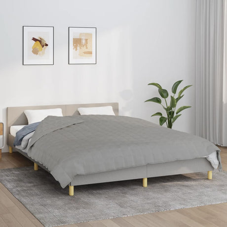 Vidaxx couverture lestée 200x230 cm 9 kg tissu gris