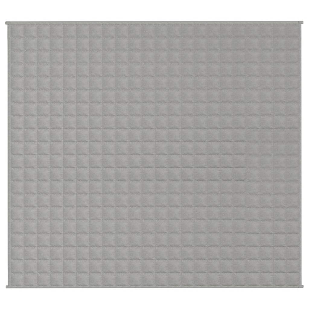 Vidaxx couverture lestée 200x220 cm 13 kg tissu gris