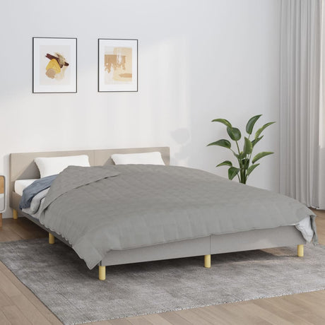 Vidaxx couverture lestée 220x230 cm 11 kg tissu gris