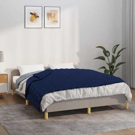 Vidaxx couverture lestée 122x183 cm 9 kg tissu bleu