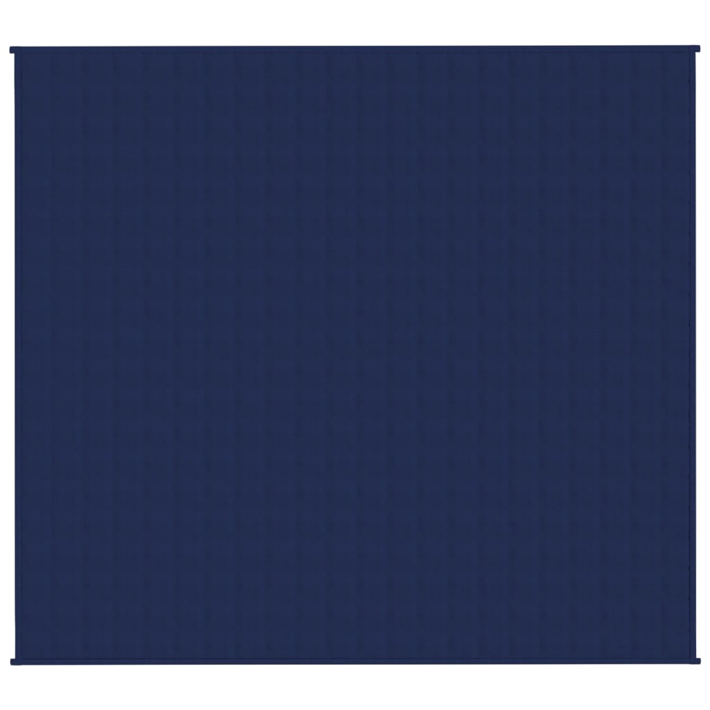 VIDAXL Coperta debole 200x230 cm 9 kg di tessuto blu