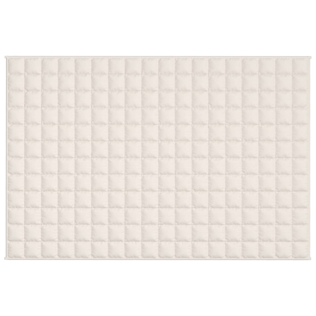 Vidaxx couverture lestée 122x183 cm 5 kg tissu crème clair