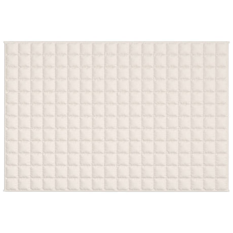 Vidaxx couverture lestée 122x183 cm 5 kg tissu crème clair