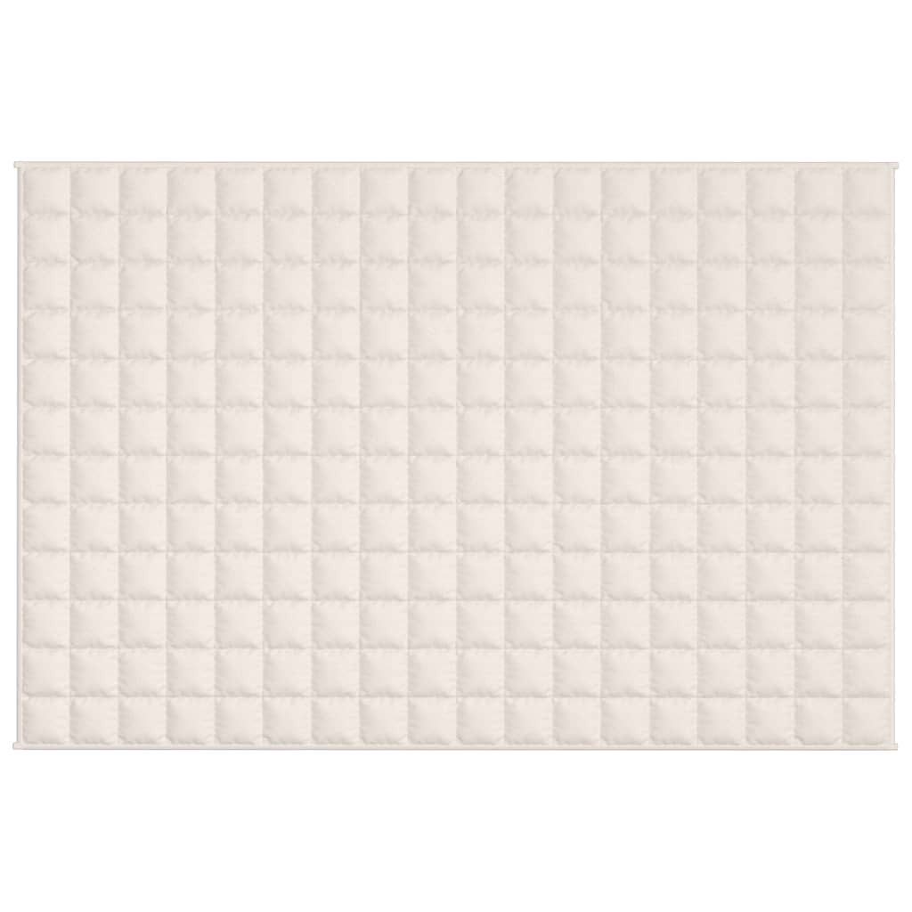 Vidaxx couverture lestée 122x183 cm 9 kg tissu crème clair