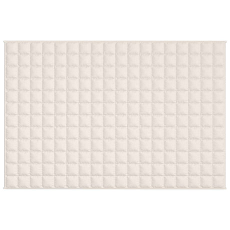 Vidaxx couverture lestée 122x183 cm 9 kg tissu crème clair