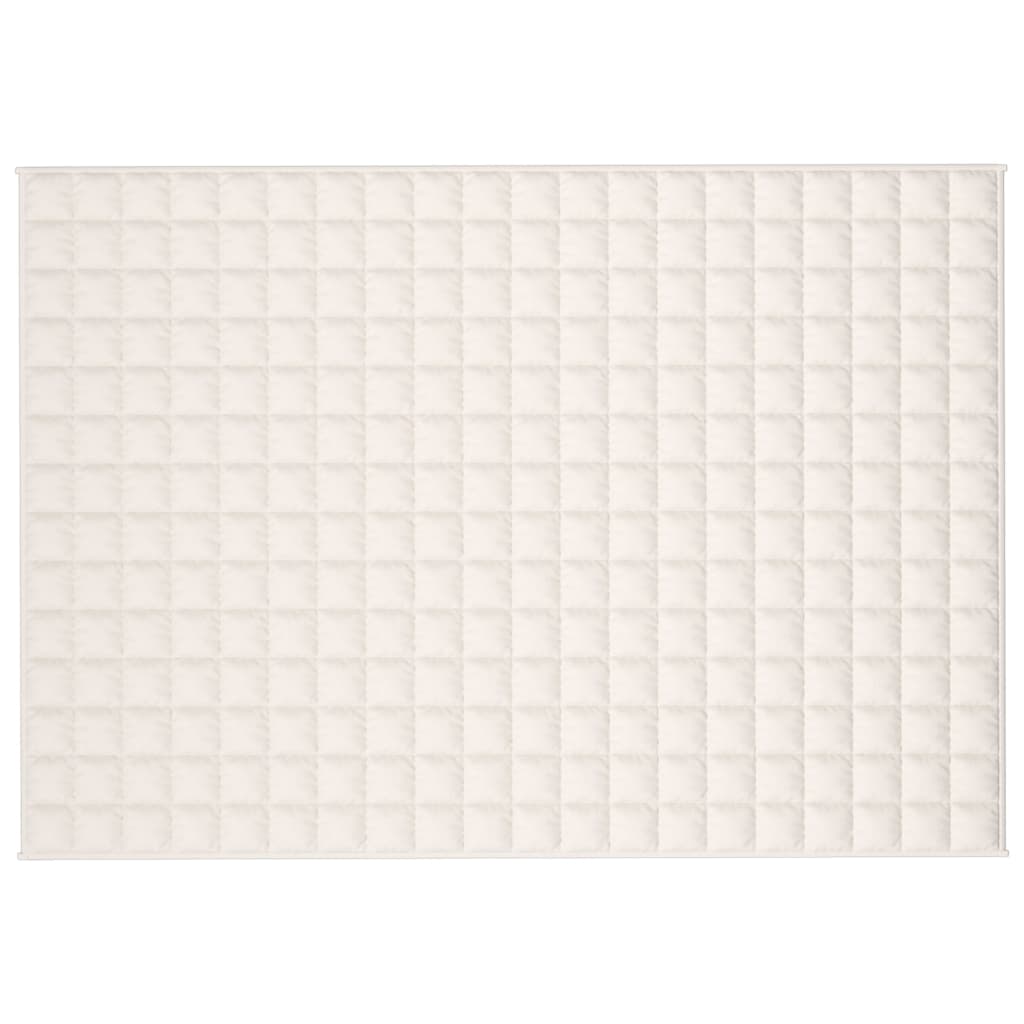 Vidaxx couverture lestée 135x200 cm 10 kg tissu crème clair