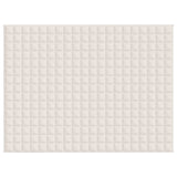 Vidaxx couverture lestée 152x203 cm 7 kg tissu crème clair