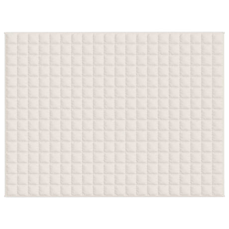 Vidaxx couverture lestée 152x203 cm 7 kg tissu crème clair