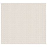 Vidaxl schwache Decke 200x220 cm 9 kg Stoff Light Cream -gelöscht