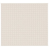 Vidaxx couverture lestée 200x230 cm 9 kg tissu crème clair