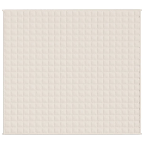 Vidaxx couverture lestée 200x230 cm 9 kg tissu crème clair