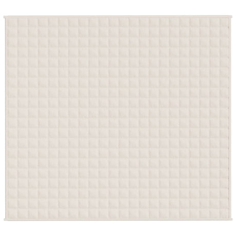 Vidaxx couverture lestée 200x220 cm 13 kg tissu crème clair