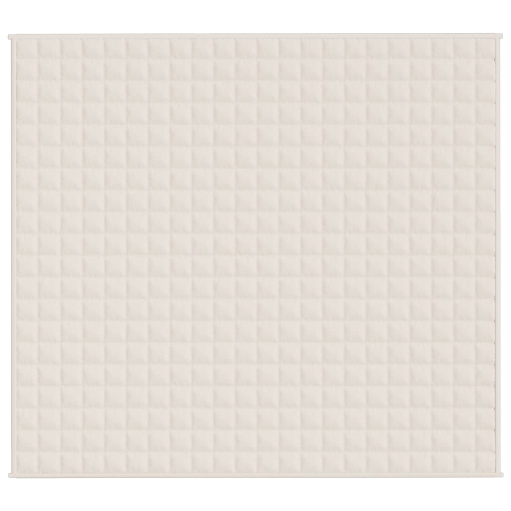 Vidaxx couverture lestée 200x230 cm 13 kg tissu crème clair
