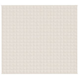 Vidaxx couverture lestée 200x230 cm 13 kg tissu crème clair