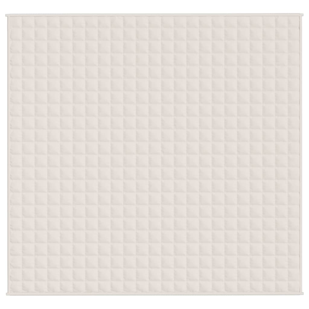 Vidaxx couverture lestée 220x230 cm 11 kg tissu crème clair