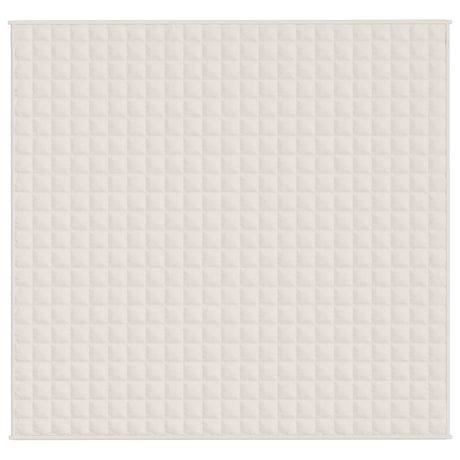 Vidaxx couverture lestée 220x230 cm 11 kg tissu crème clair