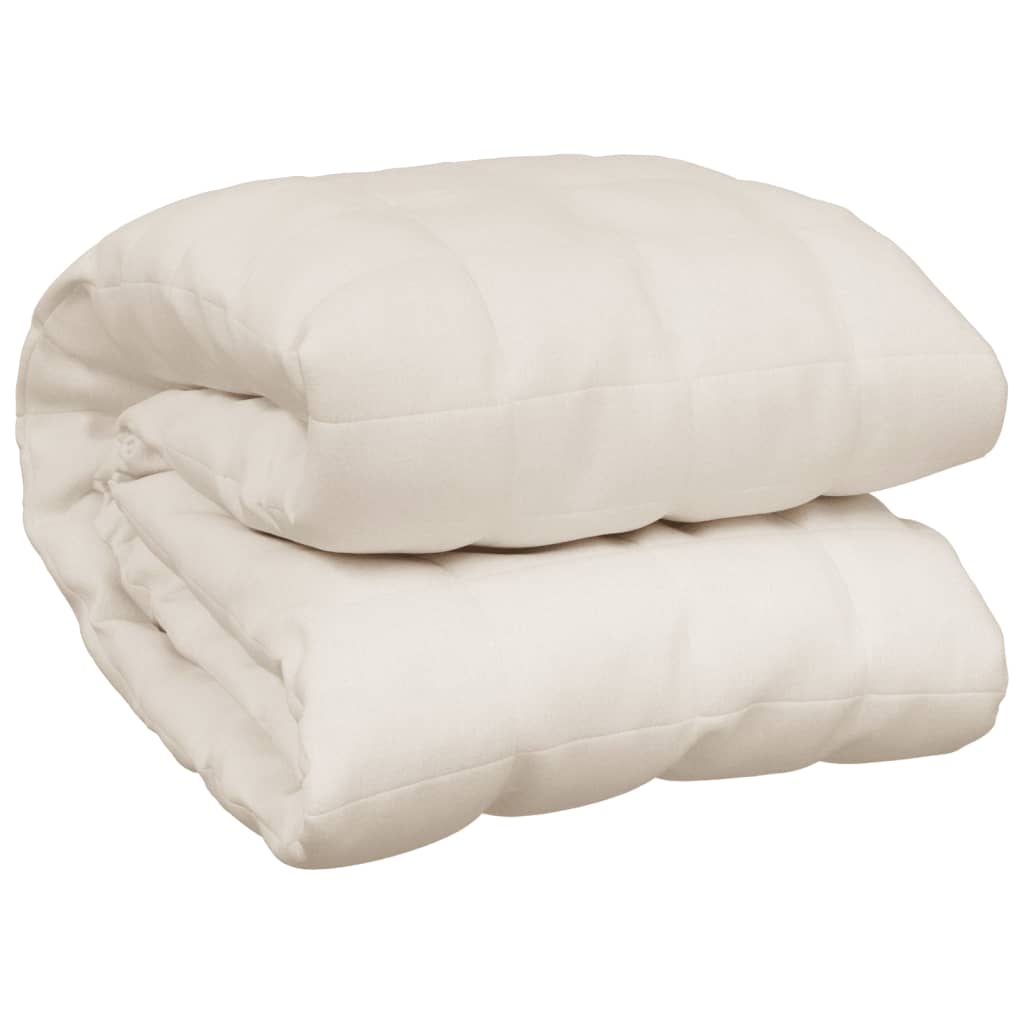 Vidaxx couverture lestée 220x240 cm 11 kg tissu crème clair