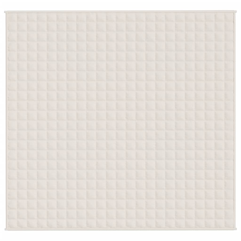 Vidaxx couverture lestée 220x240 cm 11 kg tissu crème clair