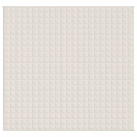 Vidaxx couverture lestée 220x240 cm 11 kg tissu crème clair