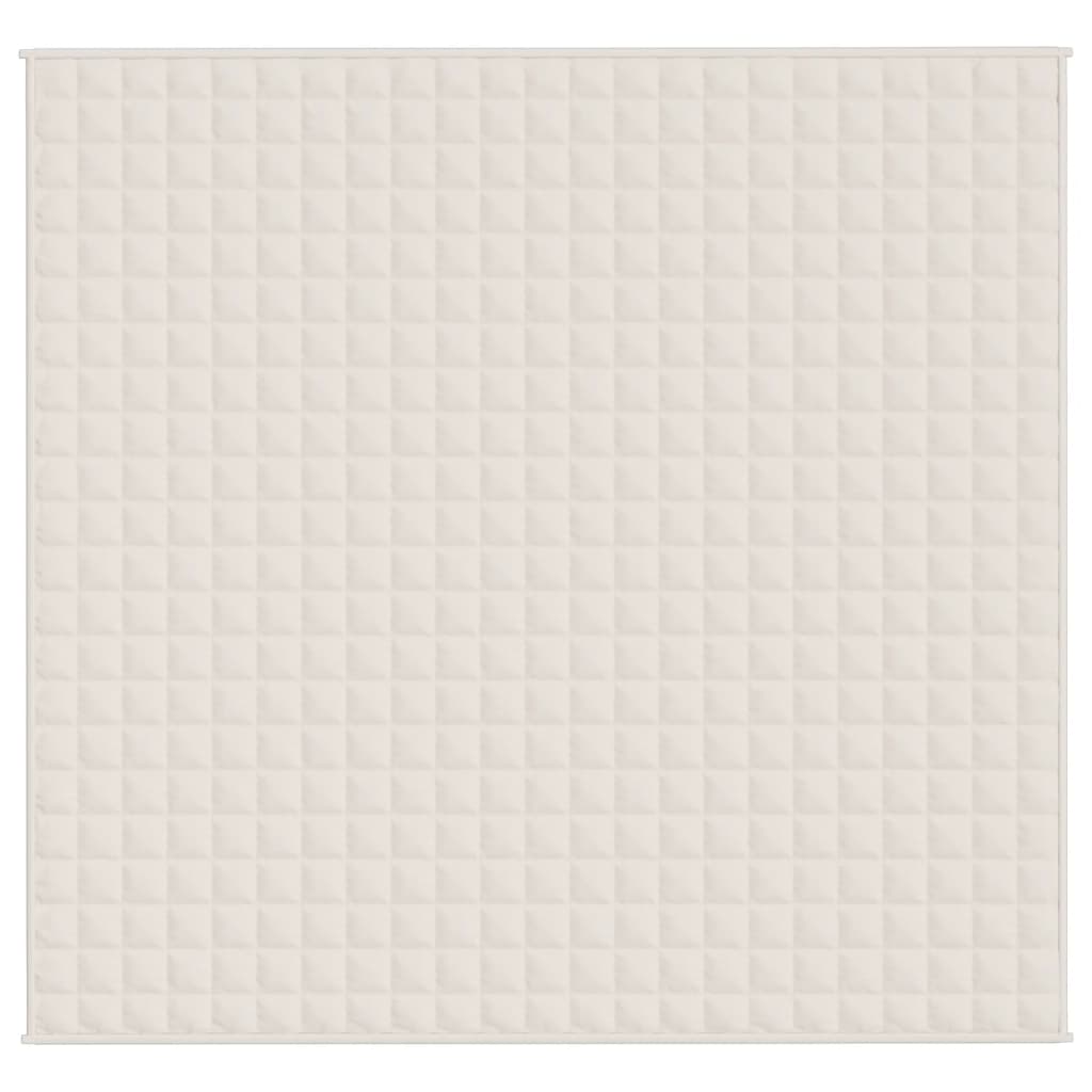 Vidaxx couverture lestée 220x240 cm 15 kg tissu crème clair