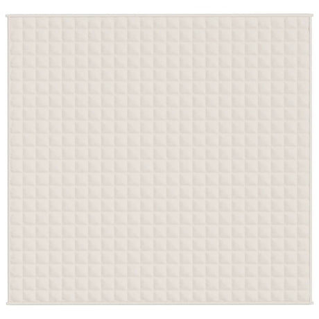 Vidaxx couverture lestée 220x240 cm 15 kg tissu crème clair