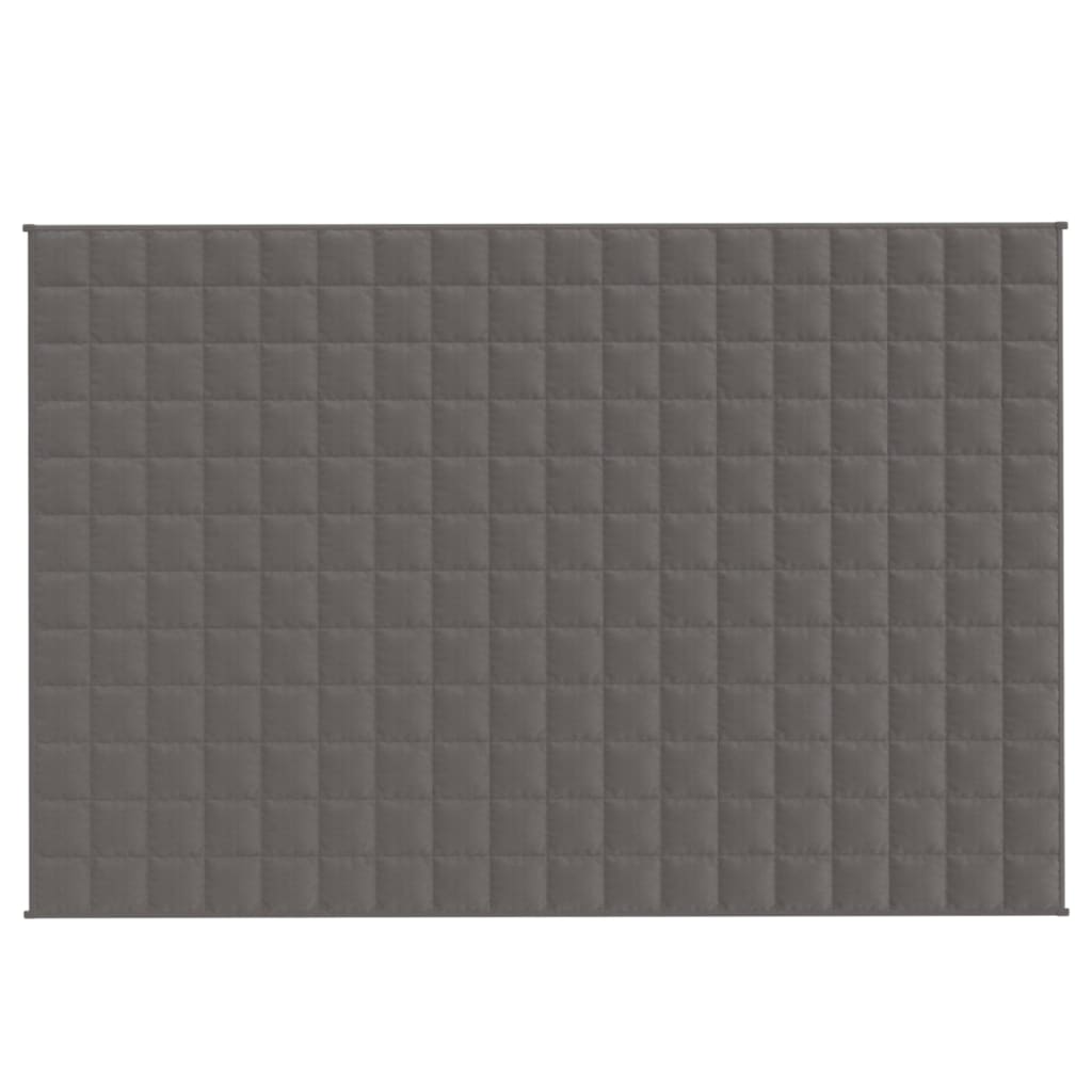 Vidaxx couverture lestée 122x183 cm 5 kg tissu gris
