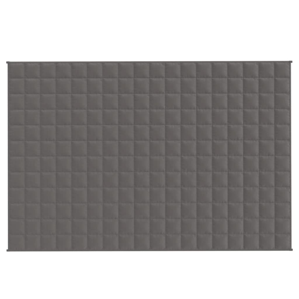 Vidaxx couverture lestée 122x183 cm 9 kg tissu gris