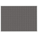 VIDAXL Coperta debole 140x200 cm 10 kg di tessuto grigio