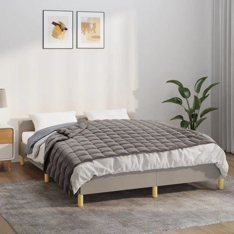 Vidaxx couverture lestée 140x200 cm 10 kg tissu gris