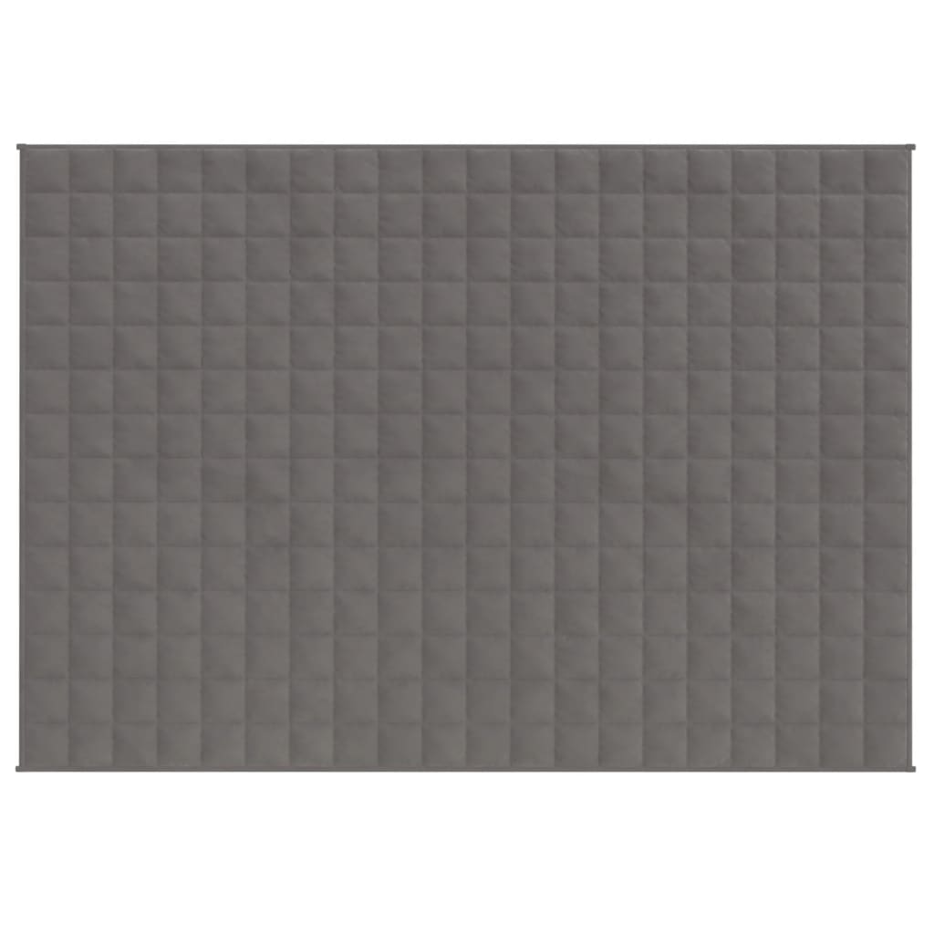 VIDAXL FAIBLAGE COUVERTURE 152x203 cm 7 kg de gris de tissu