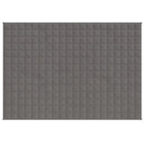 VIDAXL FAIBLAGE COUVERTURE 152x203 cm 7 kg de gris de tissu