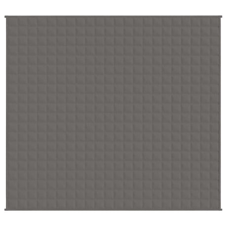 Vidaxx couverture lestée 200x220 cm 9 kg tissu gris