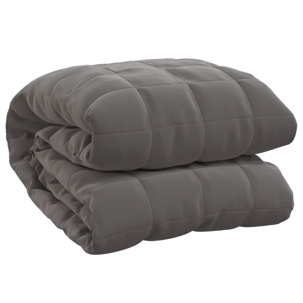 Vidaxx couverture lestée 200x230 cm 13 kg tissu gris