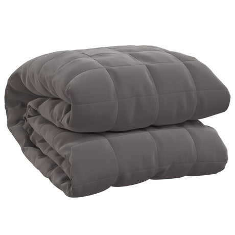 Vidaxx couverture lestée 200x230 cm 13 kg tissu gris