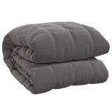 VIDAXL Coperta debole 200x230 cm 13 kg di tessuto grigio