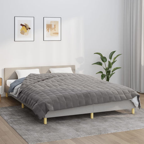 Vidaxx couverture lestée 200x230 cm 13 kg tissu gris