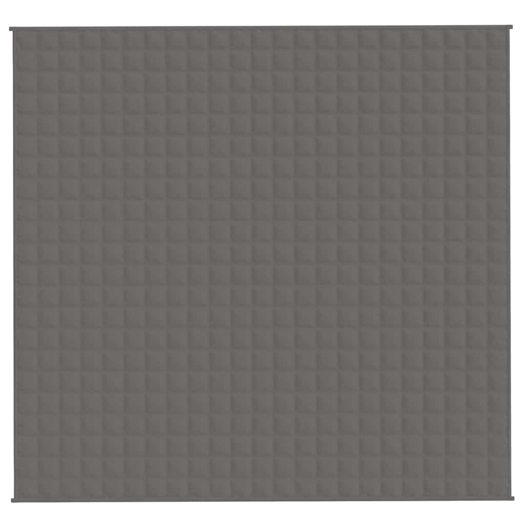 Vidaxx couverture lestée 220x240 cm 11 kg tissu gris