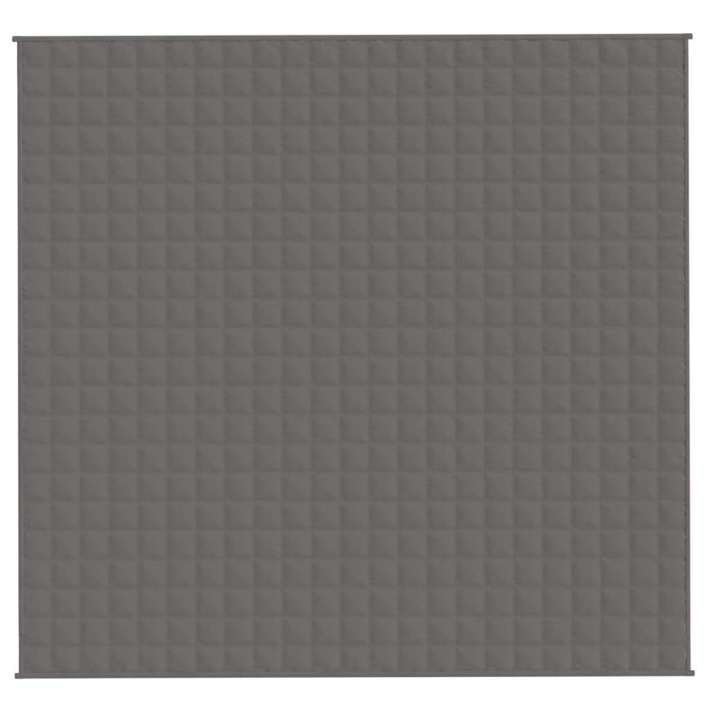 Vidaxx couverture lestée 220x230 cm 15 kg tissu gris
