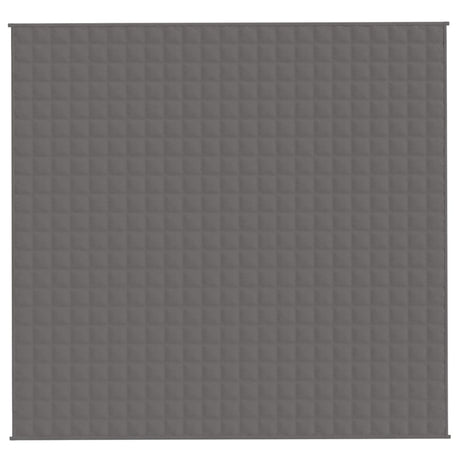 Vidaxx couverture lestée 220x230 cm 15 kg tissu gris